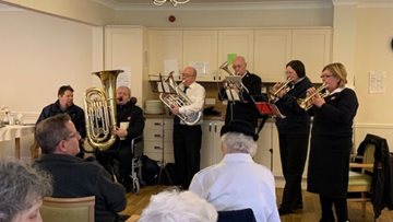 Salvation Army performs at Stafford care home
